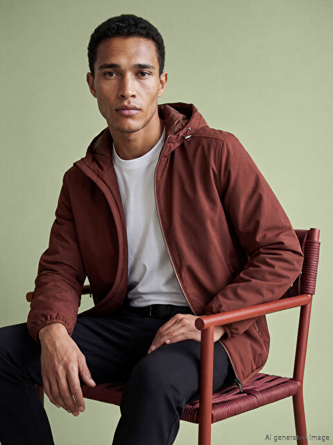 LCW Vision Standart Kalıp Kapüşonlu Erkek Mont - S67882Z8-E4L