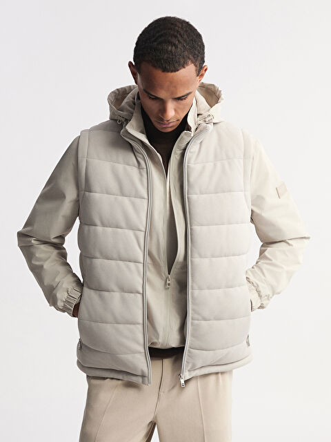 LCW Vision Dik Yaka Erkek Şişme Yelek - S67888Z8-DKB