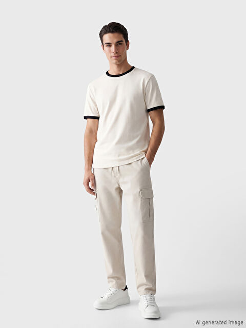 XSIDE Rahat Kalıp Poplin Erkek Kargo Pantolon