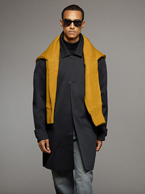 LCW Vision Bol Kalıp Erkek Trençkot - S67899Z8-CVL