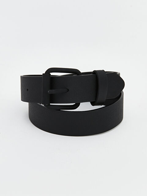 LCW ACCESSORIES قایش ڕه‌ش کوڕ - S67937Z4-CVL