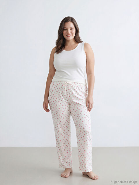 LCW DREAM Горошекпен серпімді белдік пижама шалбарлары - S67978Z8-LT4