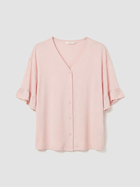 LCW DREAM V Yaka Kadın Pijama Üst - S68030Z8-JH4