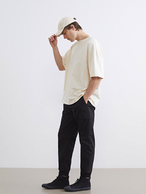 XSIDE Standart Kalıp Poplin Erkek Jogger Pantolon - S68211Z8-RQL