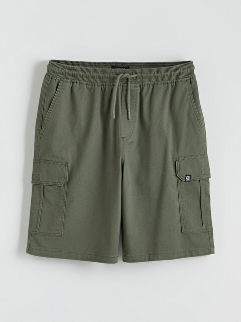 XSIDE Men's Gabardine Cargo Shorts in a Regular Fit. - S68213Z8