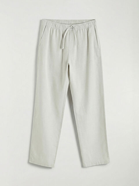 XSIDE Rahat Kalıp Keten Görünümlü Erkek Pantolon - S68214Z8-V1F