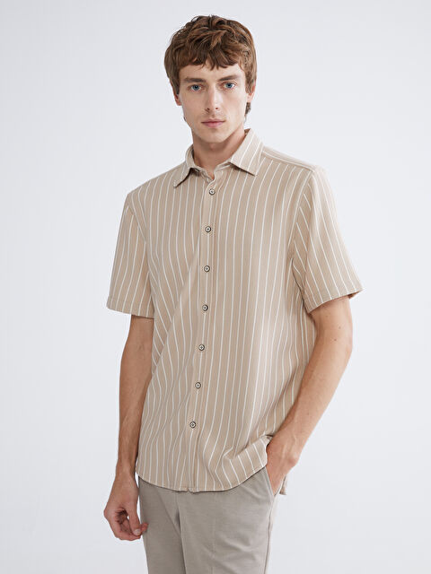 LCW Vision Man BEIGE Shirt - S68230Z8-LE8