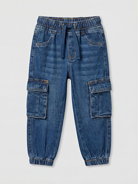 LCW Kids Elasticated Waist Boys' Cargo Trousers - S68322Z1-H45