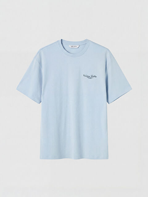 LCW Vision Bisiklet Yaka Baskılı Erkek Tişört