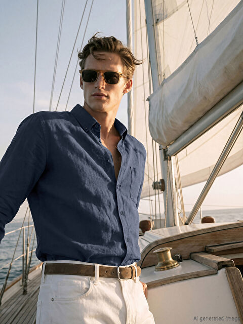 SOUTHBLUE Regular Fit Armürlü Erkek Gömlek - S68389Z8-1J2