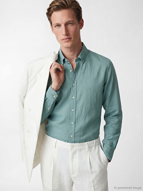 SOUTHBLUE Regular Fit Armürlü Erkek Gömlek