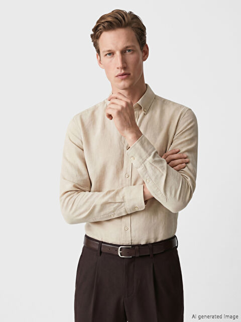 SOUTHBLUE Regular Fit Armürlü Erkek Gömlek