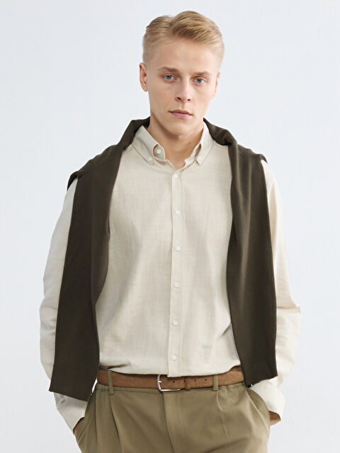 SOUTHBLUE Regular Fit Armürlü Erkek Gömlek