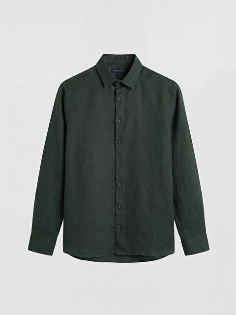 SOUTHBLUE Standart Kalıp Keten Erkek Gömlek - S68390Z8-10O