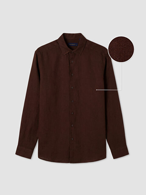 SOUTHBLUE Regular Fit %100 Keten Erkek Gömlek