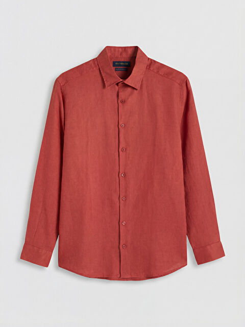 SOUTHBLUE Regular Fit Keten Erkek Gömlek