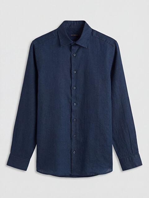 SOUTHBLUE Standart Kalıp Keten Erkek Gömlek - S68390Z8-RFH