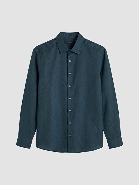 SOUTHBLUE Regular Fit %100 Keten Erkek Gömlek