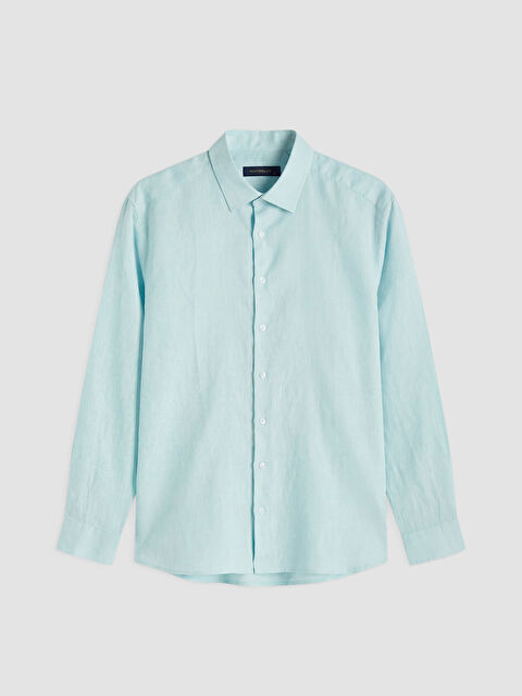 SOUTHBLUE Regular Fit %100 Keten Erkek Gömlek