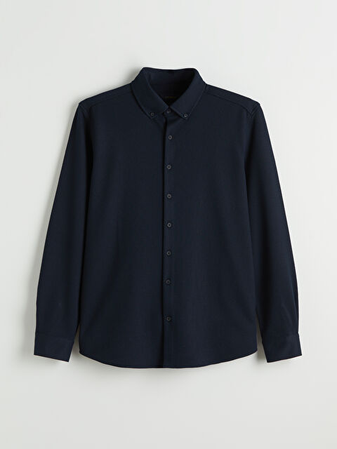 SOUTHBLUE Slim Fit Keten Karışımlı Erkek Gömlek - S68391Z8-RFH