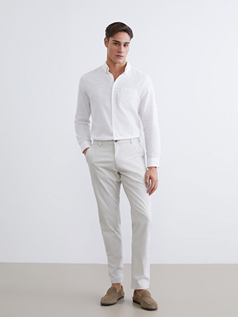 LCWAIKIKI Classic Slim Fit Men's Chino Trousers - S68406Z8-YRZ