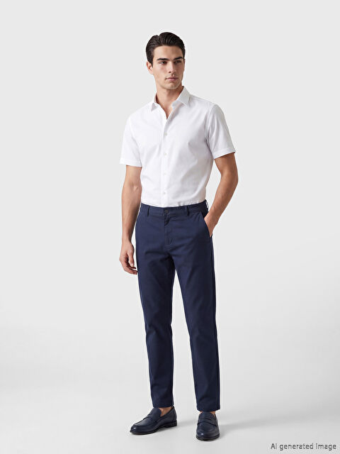 SOUTHBLUE Gabardine Regular Fit Men's Trousers