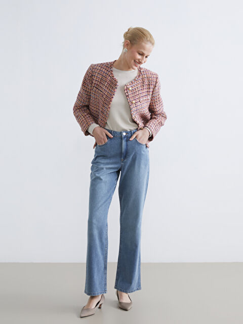 LCW STUDIO Straight Fit Kadın Jean Pantolon - S68474Z8-H45