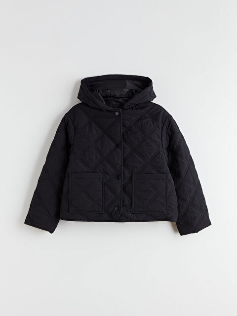 LCW Kids Kapüşonlu Kapitone Kız Çocuk Mont - S68477Z4-CVL