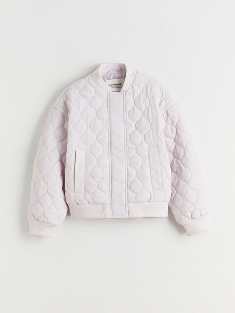 LCW Kids Dik Yaka Kapitone Desenli Kız Çocuk Mont - S68483Z4-FZ6