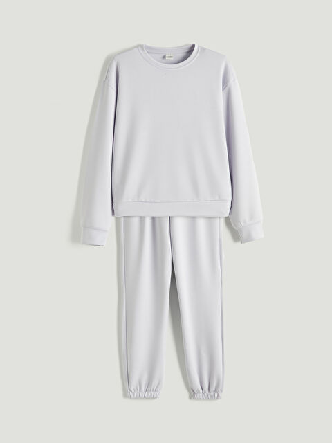 LCW Kids Bisiklet Yaka Kız Çocuk Eşofman Takım - S68493Z4-UL1