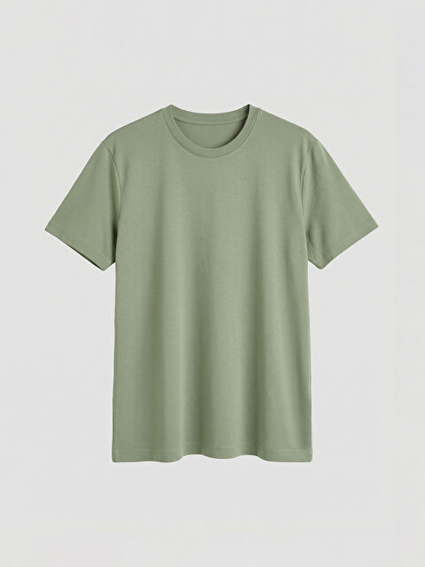 LCWAIKIKI Classic Bisiklet Yaka Erkek Tişört - S68528Z8-YVQ