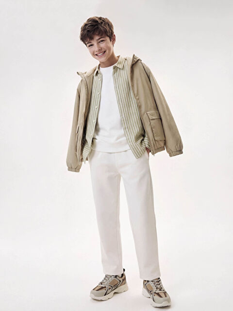 LCW Kids Beli Lastikli Pileli Erkek Çocuk Pantolon - S68558Z4-R9J