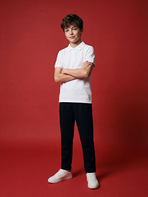 LCW Kids Beli Lastikli Pileli Erkek Çocuk Pantolon - S68558Z4-RQL