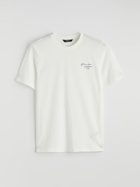 XSIDE Bisiklet Yaka Baskılı Penye Erkek Tişört - S68576Z8-R9J