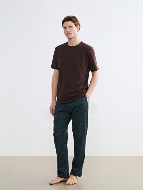 LC WAIKIKI Muški pidžama komplet sa okruglim izrezom