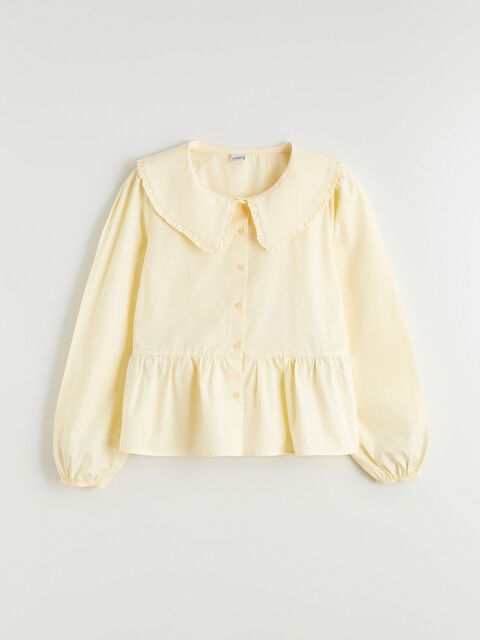 LCW Kids Bebe Yaka Kız Çocuk Gömlek - S68607Z4-FRS