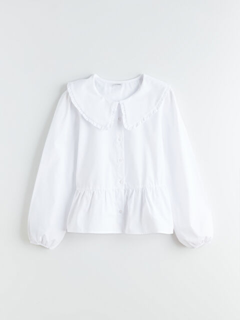 LCW Kids Bebe Yaka Kız Çocuk Gömlek - S68607Z4-Q6K