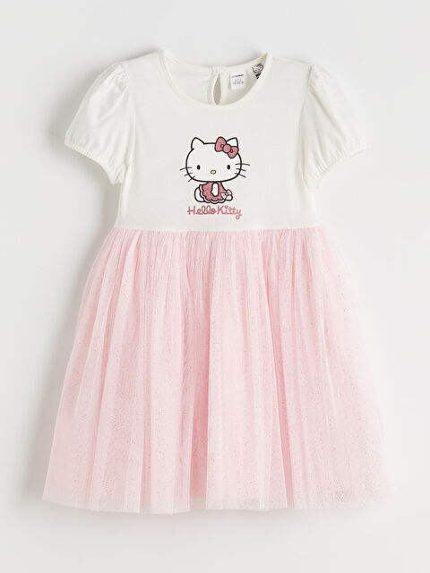 LCW Kids Haljina sa Hello Kitty printom i tutu suknjom za devojčice - S68616Z1-R9J
