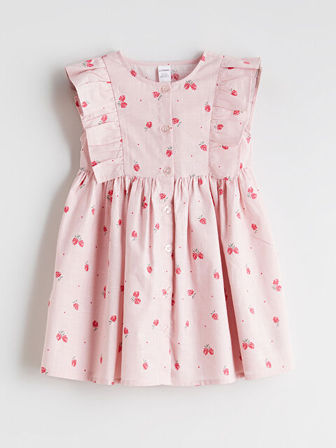 LCW Kids Çiçekli Kız Çocuk Elbise - S68664Z1-LT4