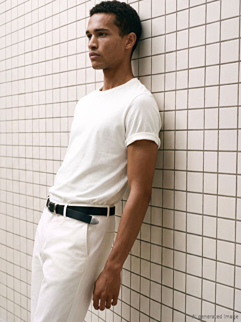 LCW Vision Bisiklet Yaka Erkek Tişört - S68676Z8-R9J