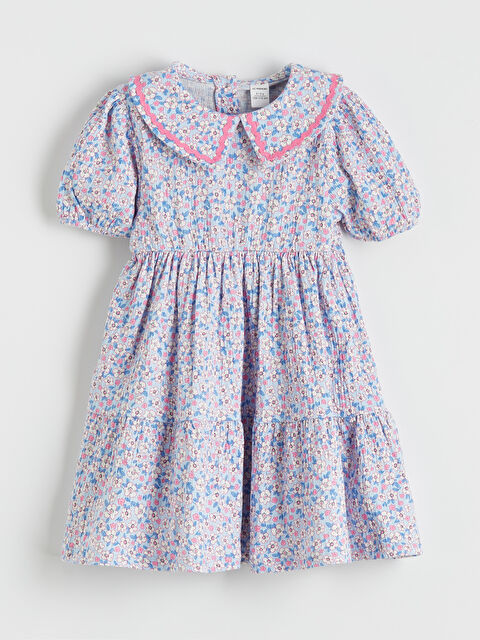 LCW Kids Çiçekli Kız Çocuk Elbise - S68679Z1-LQQ