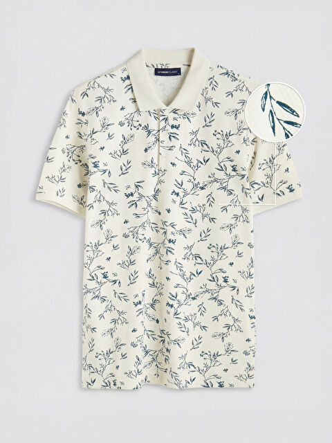 LCWAIKIKI Classic Polo Yaka Desenli Erkek Tişört