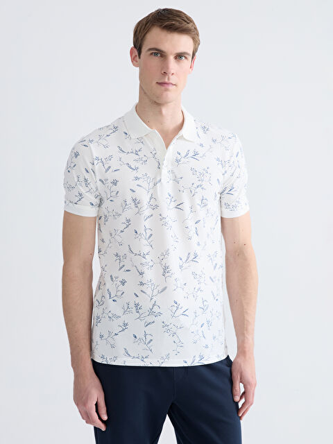 LCWAIKIKI Classic Polo Neck Patterned Pique Men's T-Shirt - S68696Z8-LRA