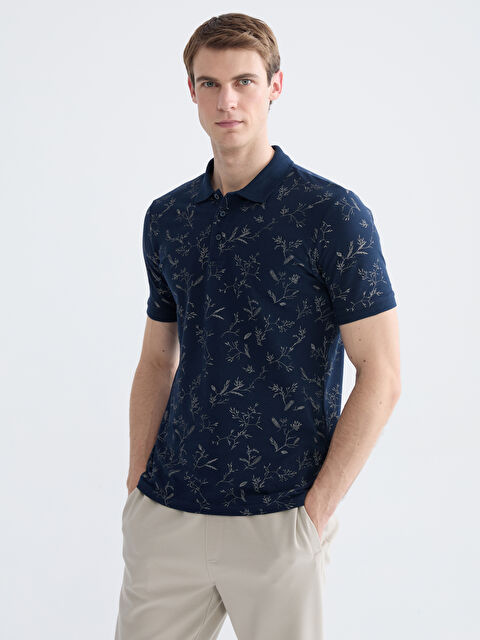 LCWAIKIKI Classic Polo Neck Patterned Pique Men's T-Shirt - S68696Z8-LSJ