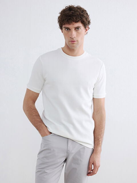 LCWAIKIKI Classic Bisiklet Yaka Erkek Tişört