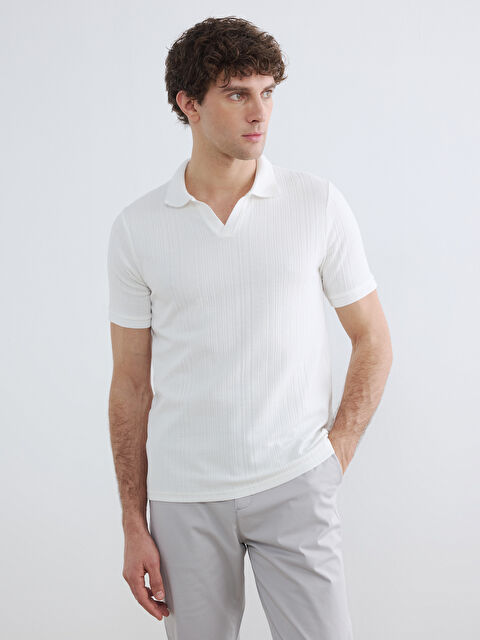 LCWAIKIKI Classic Polo Yaka Strüktürlü Erkek Tişört