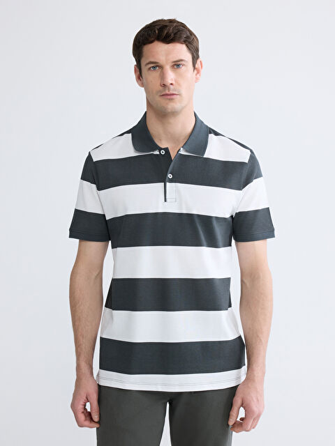 LCWAIKIKI Classic Striped Piqué Polo Shirt - S68703Z8-LE0
