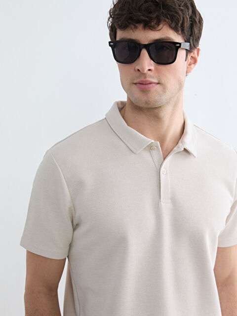 LCWAIKIKI Classic Мъж Бежово Тениска