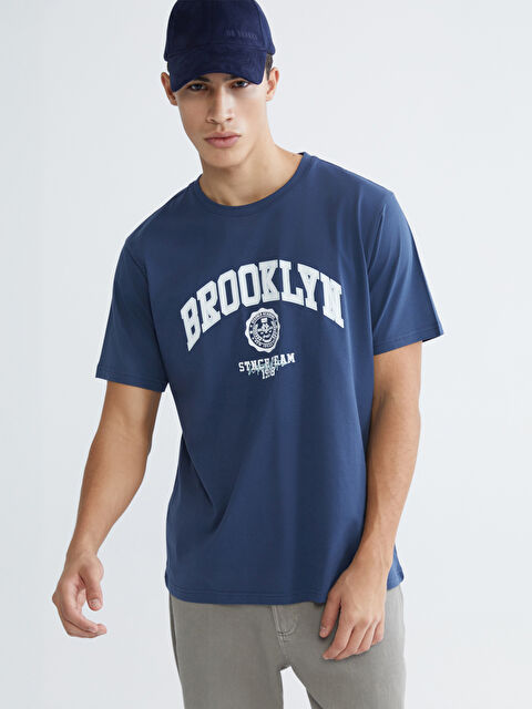 XSIDE Man INDIGO T-Shirt - S68716Z8-S2C