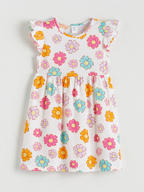 LCW Kids Girl ECRU Dress - S68729Z1-LRA